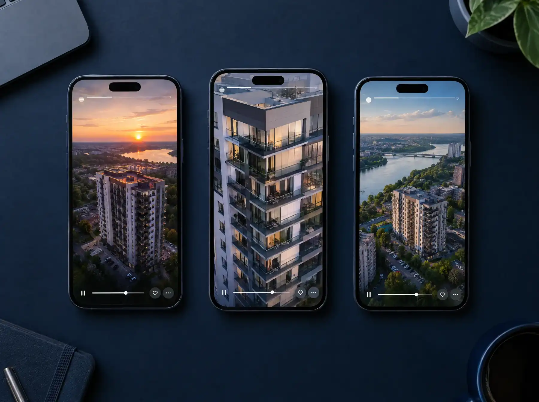 Pionowe rolki z inwestycji wyświetlane na telefonie
