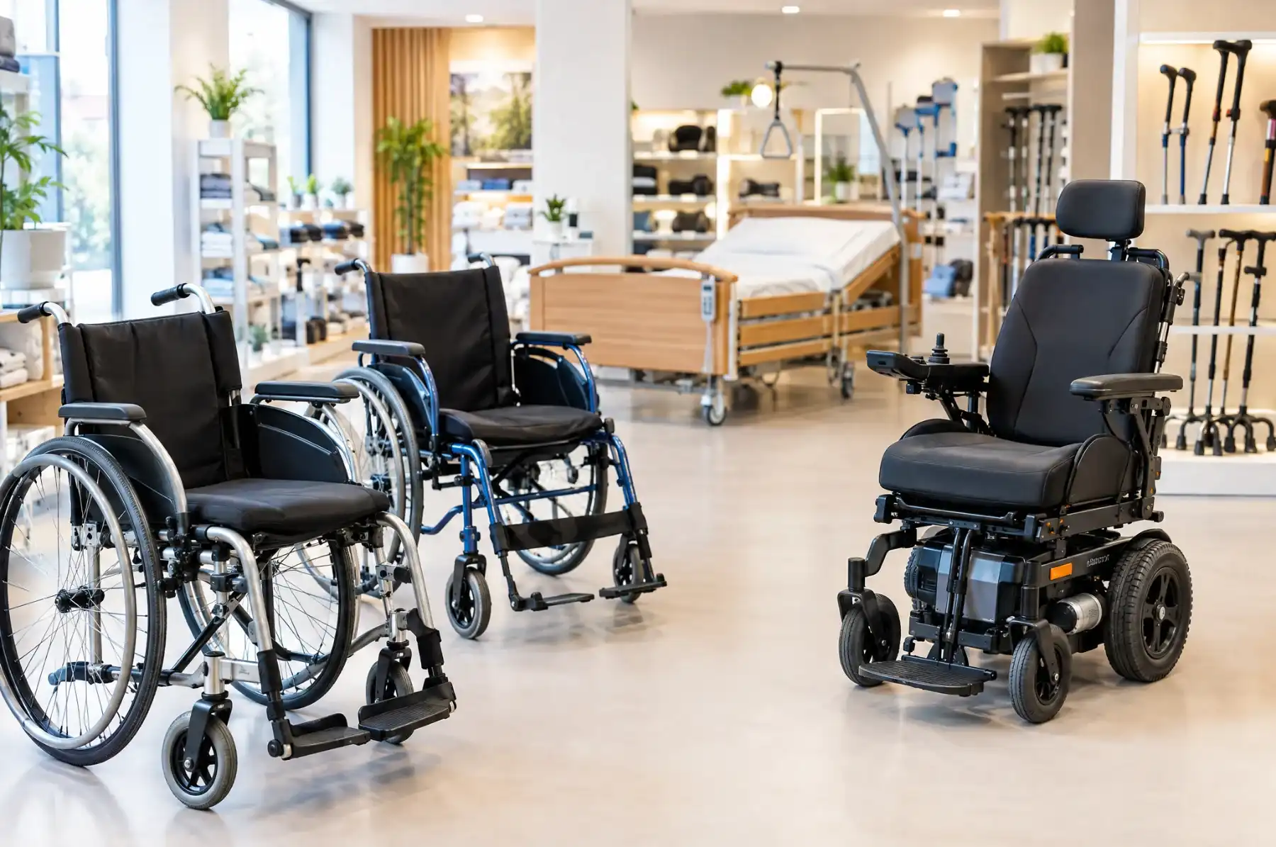 Sprzęt rehabilitacyjny w sklepie medycznym